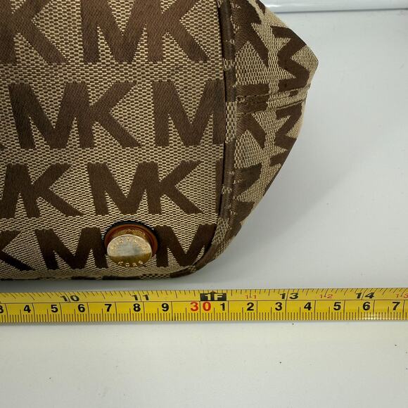 Michael Kors MK Signature Tote Shoulder Handbag Purse - Picture 12 of 14